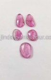 Rubellite Rose Cut Slices